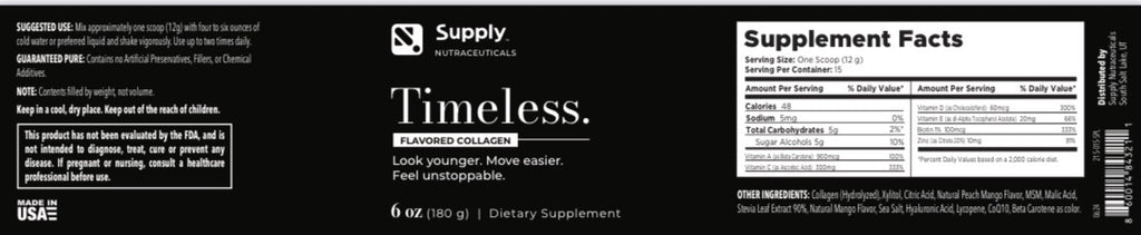 Timeless Flavored Collagen-Mango