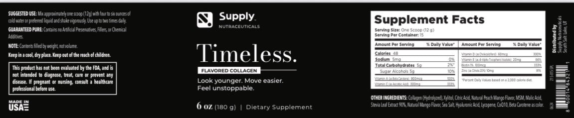 Timeless Flavored Collagen-Mango