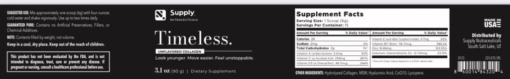 Timeless Unflavored Collagen